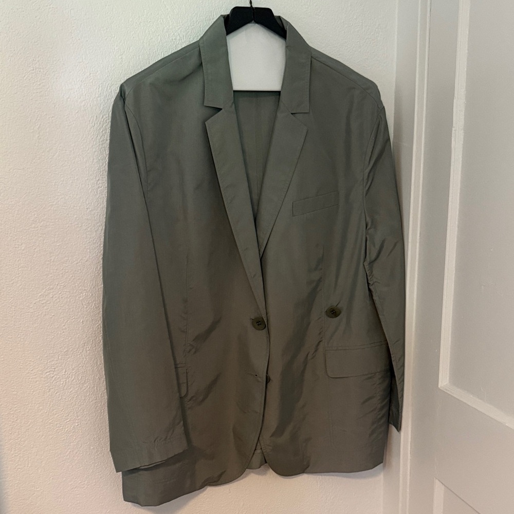 Tibi silk nylon Liam Blazer in Pumice - Picture 2 of 3